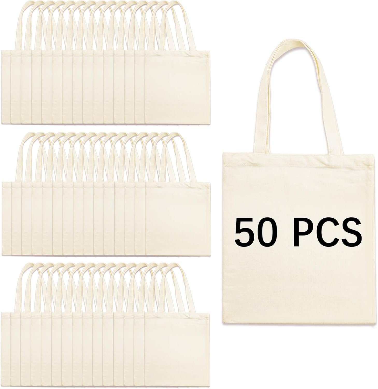 Bolsas de Lona Personalizadas 13 * 15 pulgadas al por mayor, Tote Bags para sublimación, Proveedor de bolsas de compras para DIY.