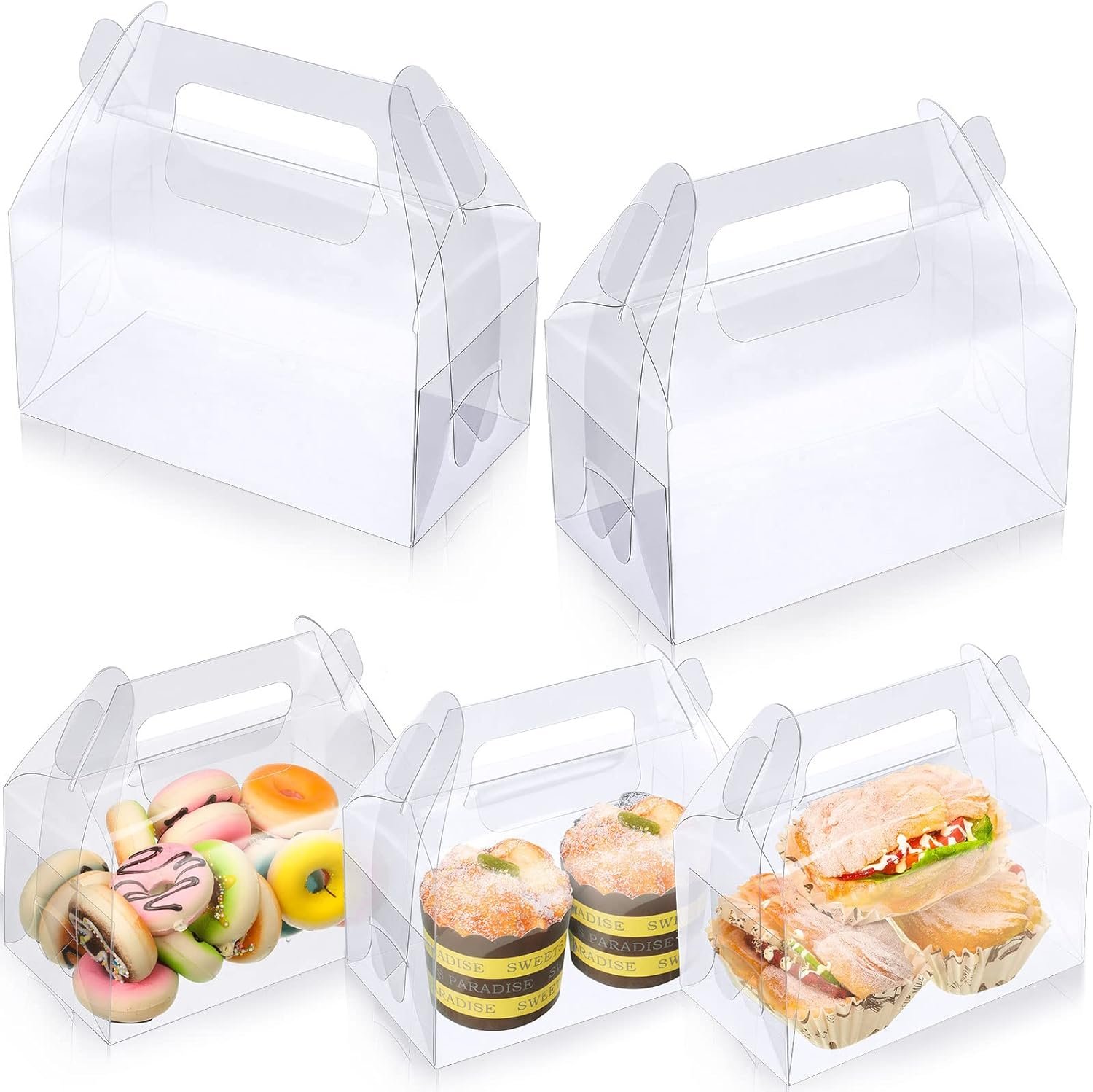 Caja de regalo transparente con logo personalizado, pack de 50 cajas de fiesta para dulces, galletas y postres, ideal para cumpleaños, baby shower y bodas, 6.3 x 3.5 x 3.2 pulgadas, fabricada por proveedor. Caja de regalo transparente con logo personalizado, pack de 50 cajas de fiesta para dulces, galletas y postres, ideal para cumpleaños, baby shower y bodas, 6.3 x 3.5 x 3.2 pulgadas, fabricada por proveedor.