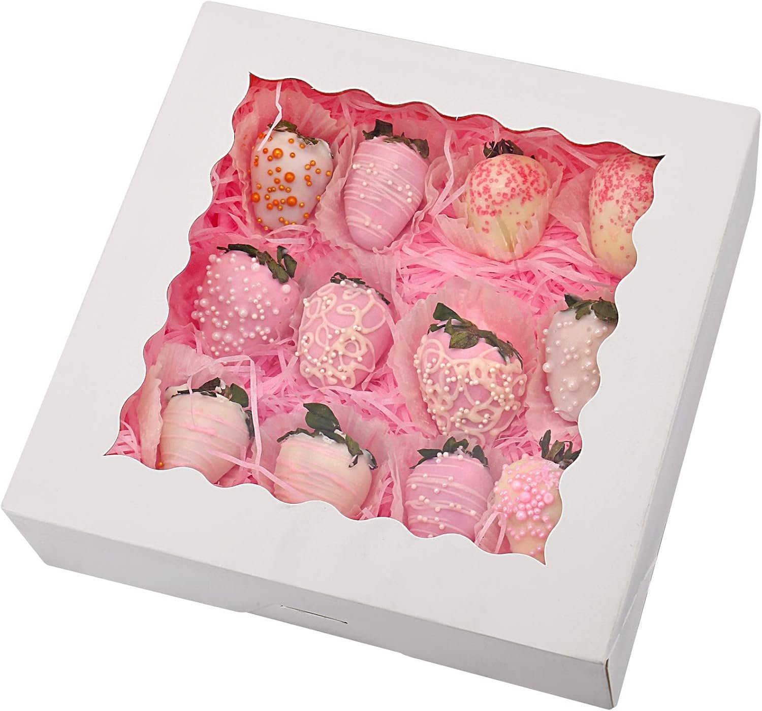 Caja para pasteles con ventana, 20 unidades, 9