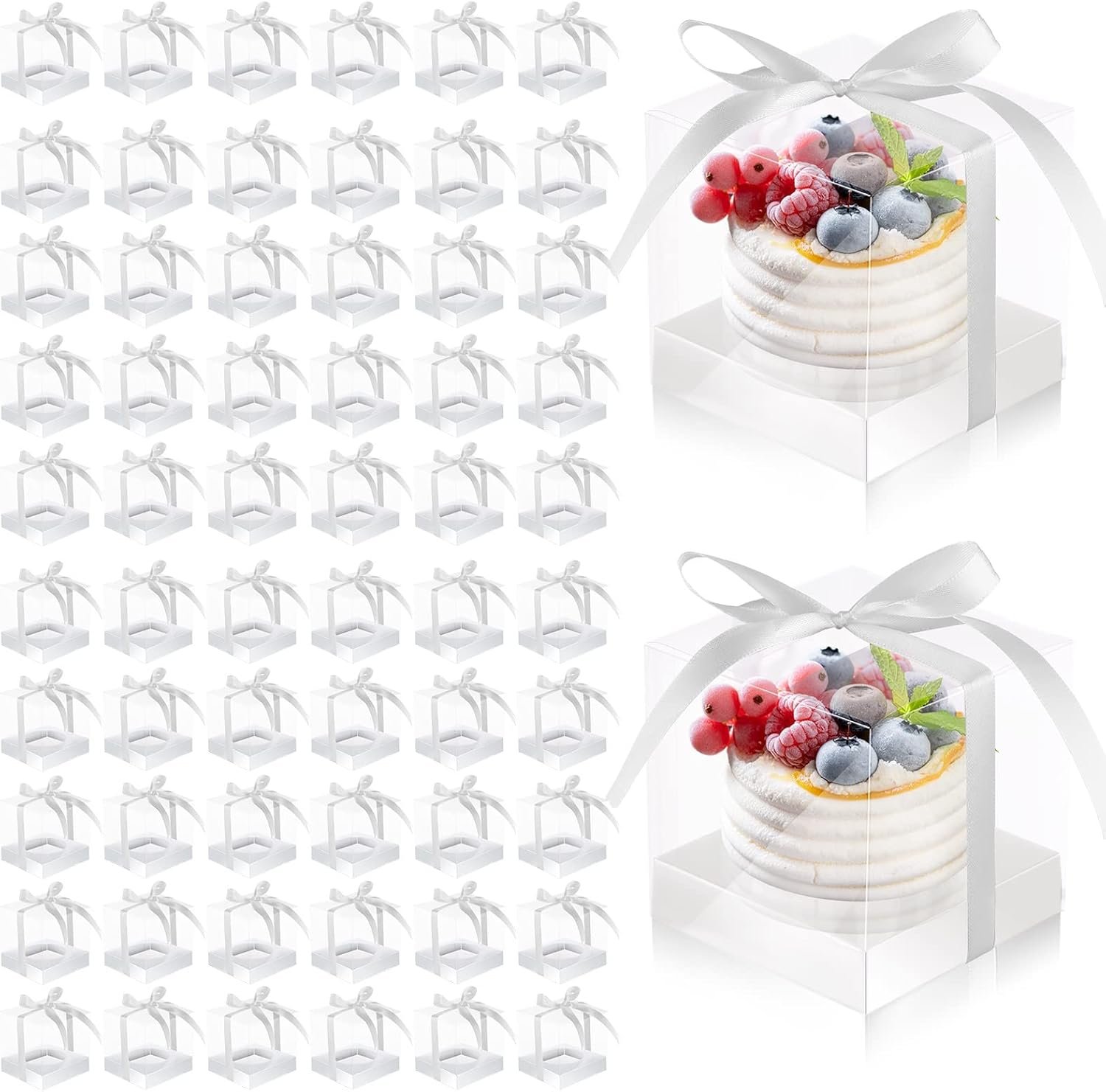 Cajas Individuales Transparentes para Cupcakes 3.5