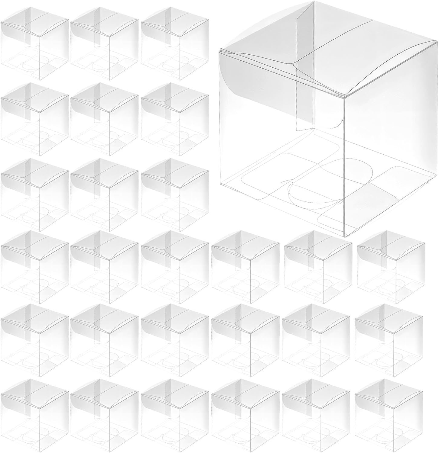 Cajas de Favor Transparentes Personalizadas con Logo, 200 Pcs Contenedores para Dulces y Macarons 2 x 2 x 2 Pulgadas, Marca Blanca de Fábrica Ideal para Fiestas de Cumpleaños y Baby Shower. Cajas de Favor Transparentes Personalizadas con Logo, 200 Pcs Contenedores para Dulces y Macarons 2 x 2 x 2 Pulgadas, Marca Blanca de Fábrica Ideal para Fiestas de Cumpleaños y Baby Shower.