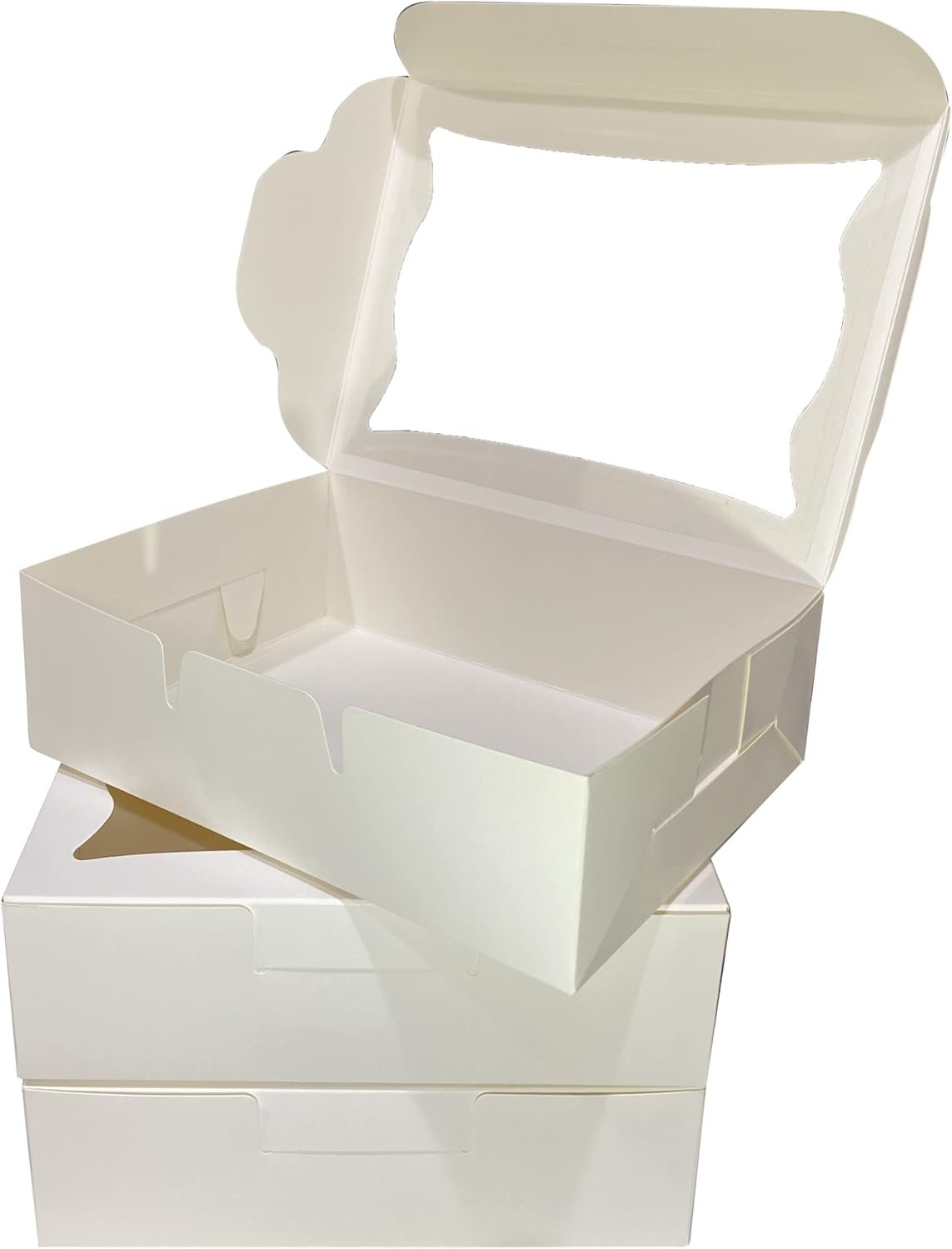 Cajas de Pastelería Desechables con Ventana - Pack de 25 para Galletas, Fresas Cubiertas de Chocolate, Macarons y Muffins, Logo Personalizado, 8 x 6 x 2.5 Pulgadas, Fabricante de Embalaje para Postres Cajas de Pastelería Desechables con Ventana - Pack de 25 para Galletas, Fresas Cubiertas de Chocolate, Macarons y Muffins, Logo Personalizado, 8 x 6 x 2.5 Pulgadas, Fabricante de Embalaje para Postres