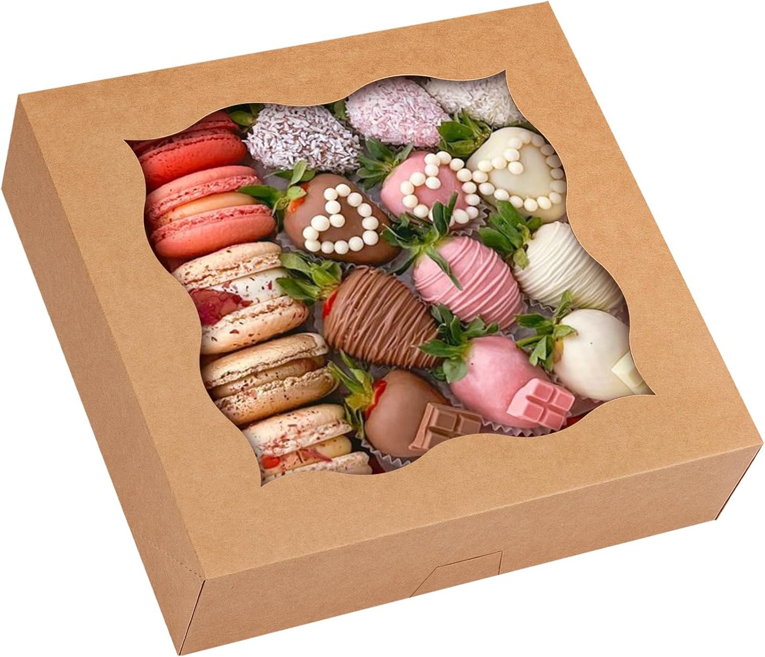 Cajas para pie de 25 pcs, 12x12x3 pulgadas, con ventana, Auto-Popup, marca blanca para pasteles, galletas, postres, donas, muffins, con logo personalizado, proveedor recomendado. Cajas para pie de 25 pcs, 12x12x3 pulgadas, con ventana, Auto-Popup, marca blanca para pasteles, galletas, postres, donas, muffins, con logo personalizado, proveedor recomendado.
