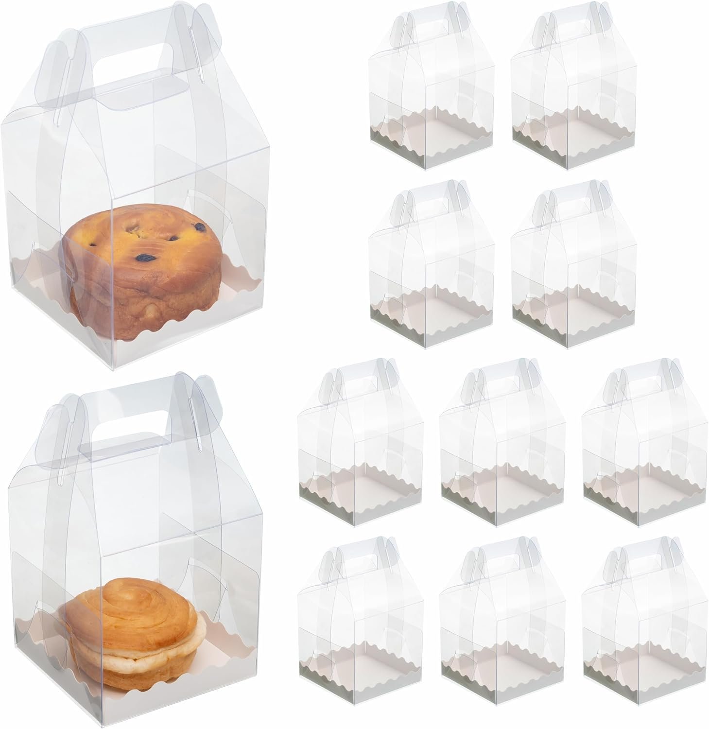 Contenedores de Cupcakes Individuales de 7 Piezas con Manejar, Marca Blanca de Caja Transparente de 4x4x6 Pulgadas para Repostería, Favoritos de Fiesta y Ventas, Fábrica Especializada en Soluciones Personalizadas con Logo. Contenedores de Cupcakes Individuales de 7 Piezas con Manejar, Marca Blanca de Caja Transparente de 4x4x6 Pulgadas para Repostería, Favoritos de Fiesta y Ventas, Fábrica Especializada en Soluciones Personalizadas con Logo.