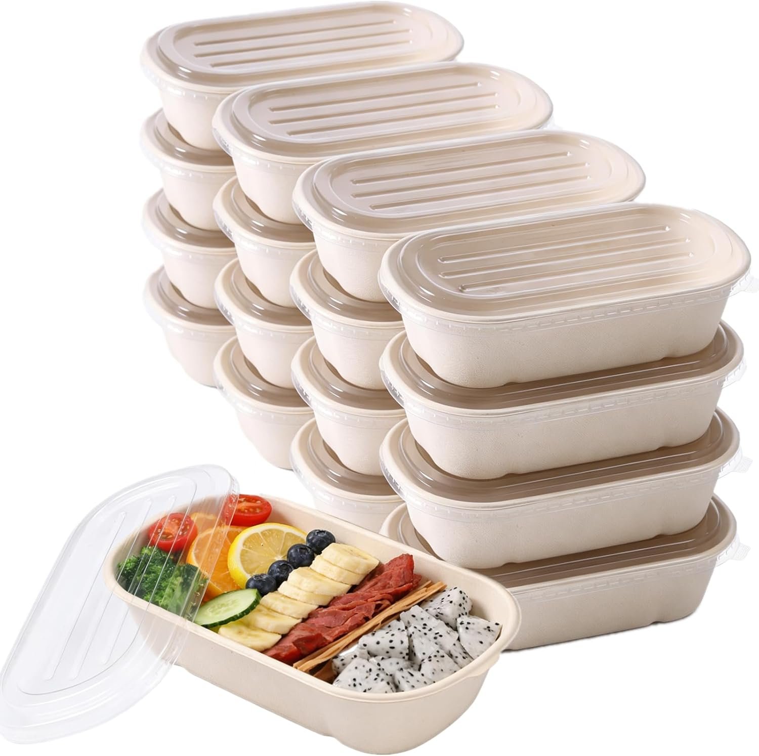Logo Personalizado 50 Pack de Contenedores Desechables para Comida, Bowls de Papel Bagasse de 23oz para Comida para Llevar, Apta para Microondas, Marca Blanca para Sopas, Ensaladas y Sobras, Proveedor de Calidad. Logo Personalizado 50 Pack de Contenedores Desechables para Comida, Bowls de Papel Bagasse de 23oz para Comida para Llevar, Apta para Microondas, Marca Blanca para Sopas, Ensaladas y Sobras, Proveedor de Calidad.