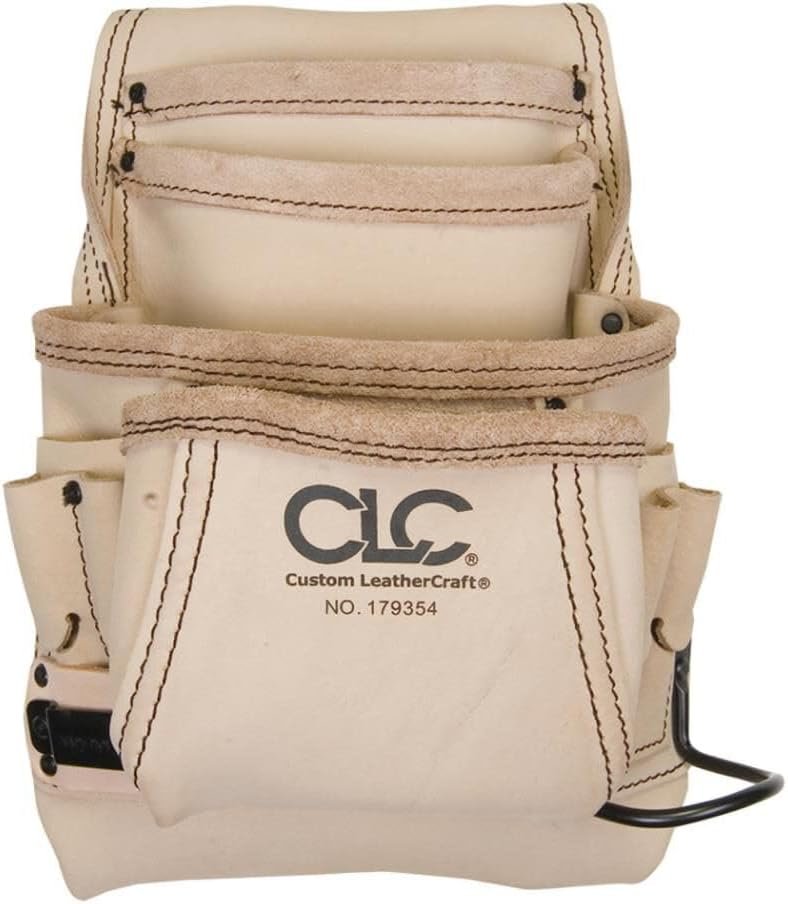 Logo Personalizado Bolsa de Herramientas y Clavos para Carpintero de Grano Reverso con 10 Bolsillos, Fabricante reconocido en el sector.