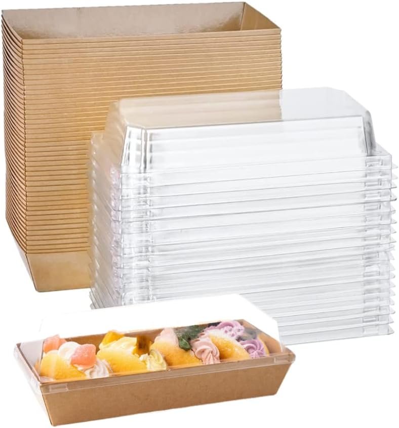 Logo Personalizado Cajas de Charcutería de Papel desechables de 7.5'' con Tapas Transparentes para Sandwiches, rollos de pastel, Bombas de Cacao Caliente, Fresas y Galletas de Marca Blanca Proveedor 50 Pack. Logo Personalizado Cajas de Charcutería de Papel desechables de 7.5'' con Tapas Transparentes para Sandwiches, rollos de pastel, Bombas de Cacao Caliente, Fresas y Galletas de Marca Blanca Proveedor 50 Pack.