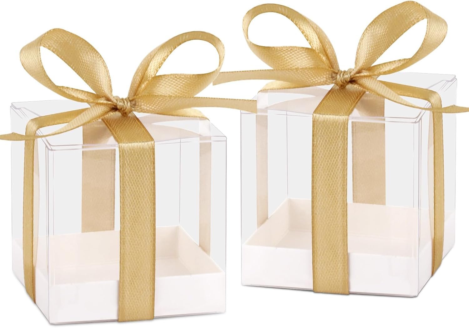 Logo Personalizado Cajas de Favor de Fiesta Transparentes 50pcs 2x2x2 Pulgadas Cajas de Regalo para Dulces y Golosinas con Cintas Marca Blanca Proveedor. Logo Personalizado Cajas de Favor de Fiesta Transparentes 50pcs 2x2x2 Pulgadas Cajas de Regalo para Dulces y Golosinas con Cintas Marca Blanca Proveedor.