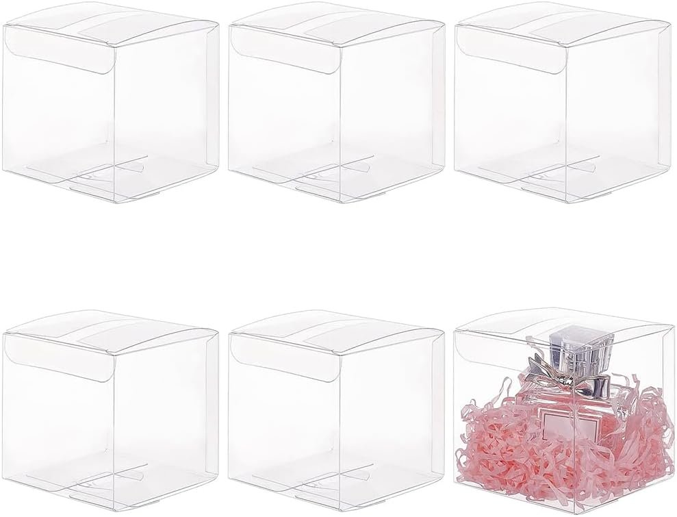 Logo Personalizado Cajas de Regalo Transparentes 3x3x3 Pulgadas para Fiestas, Favor de Boda, Dulces de Cumpleaños, Favors de Halloween y Navidad, Proveedor de Marca Blanca Logo Personalizado Cajas de Regalo Transparentes 3x3x3 Pulgadas para Fiestas, Favor de Boda, Dulces de Cumpleaños, Favors de Halloween y Navidad, Proveedor de Marca Blanca