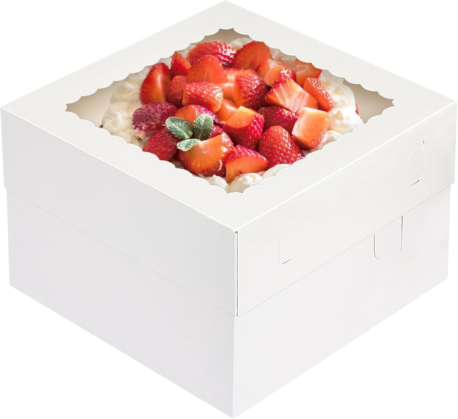 Logo Personalizado Cajas para Pasteles de 12x12x8 Pulgadas con Ventana para Postres, Marca Blanca de Cartón, Proveedor de Envases. Logo Personalizado Cajas para Pasteles de 12x12x8 Pulgadas con Ventana para Postres, Marca Blanca de Cartón, Proveedor de Envases.