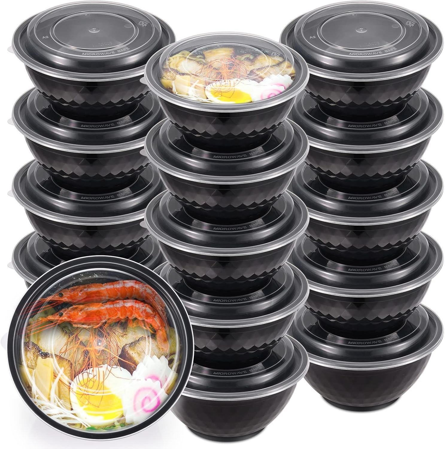 Logo Personalizado Envases de Plástico para Preparación de Comidas de 36oz con Tapa, Contenedores Transparentes para Fideos, Poke Bowl, Ensalada y Sopa, Aptos para Congelador, Microondas y Lavavajillas - Marca Blanca de Proveedor (30 Pack) Logo Personalizado Envases de Plástico para Preparación de Comidas de 36oz con Tapa, Contenedores Transparentes para Fideos, Poke Bowl, Ensalada y Sopa, Aptos para Congelador, Microondas y Lavavajillas - Marca Blanca de Proveedor (30 Pack)