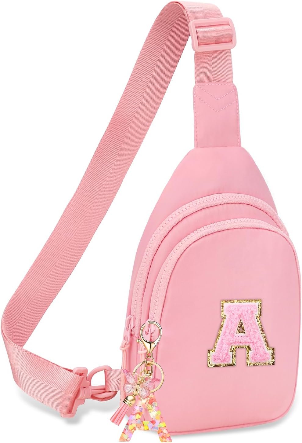 Logo Personalizado Mochila Cruzada para Mujeres y Niñas - Bolsa de Cintura de Moda con Parche de Iniciales para Viajes y Ocasiones Especiales - Marca Blanca de Fábrica Logo Personalizado Mochila Cruzada para Mujeres y Niñas - Bolsa de Cintura de Moda con Parche de Iniciales para Viajes y Ocasiones Especiales - Marca Blanca de Fábrica