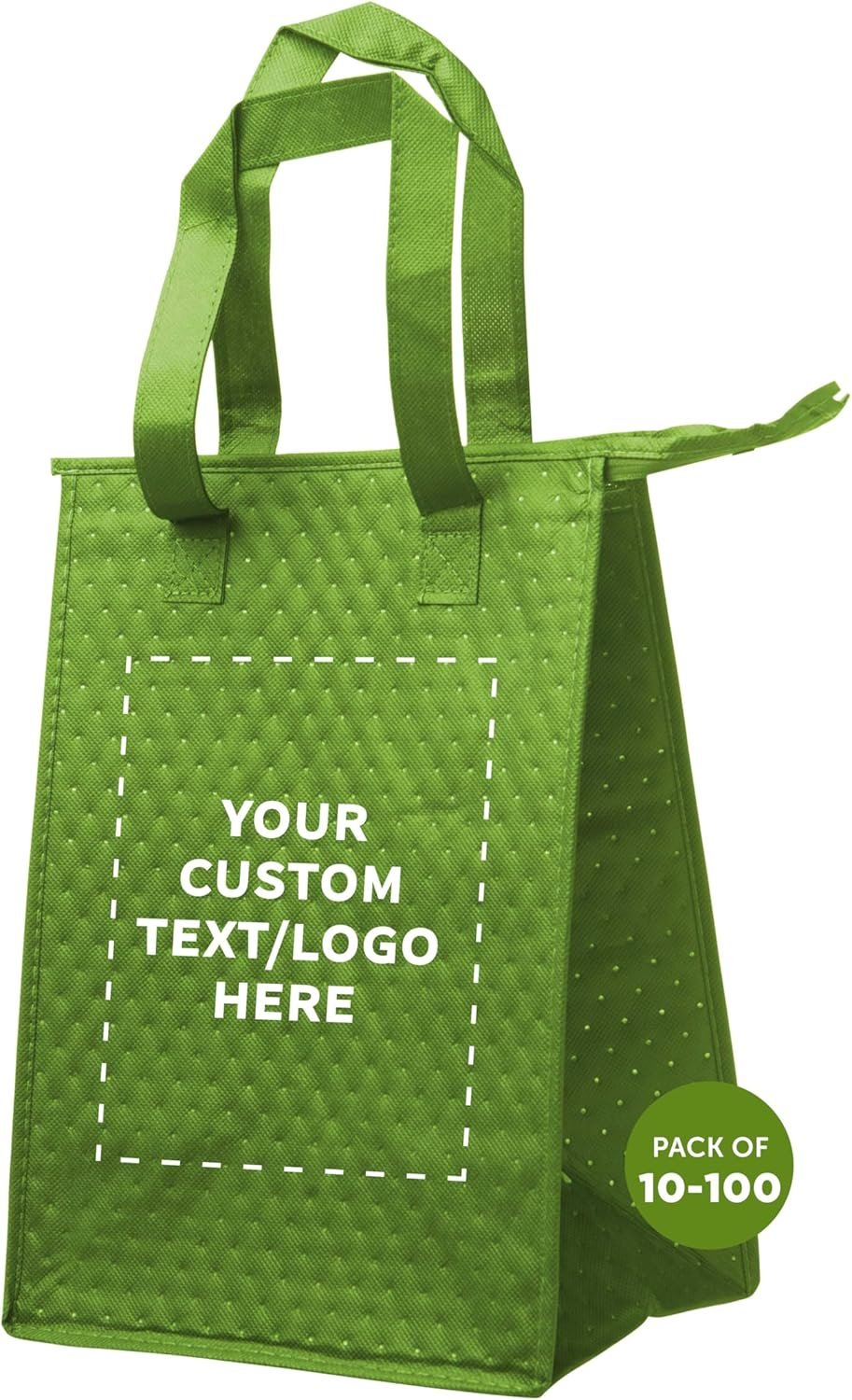 Logo Personalizado Mochilas Térmicas con Cierre, Set de 10/50/100, Pack Personalizado Ideal para Trabajo, Viajes y Eventos al Aire Libre - Fábrica de Bolsa en Color Verde Lima Logo Personalizado Mochilas Térmicas con Cierre, Set de 10/50/100, Pack Personalizado Ideal para Trabajo, Viajes y Eventos al Aire Libre - Fábrica de Bolsa en Color Verde Lima