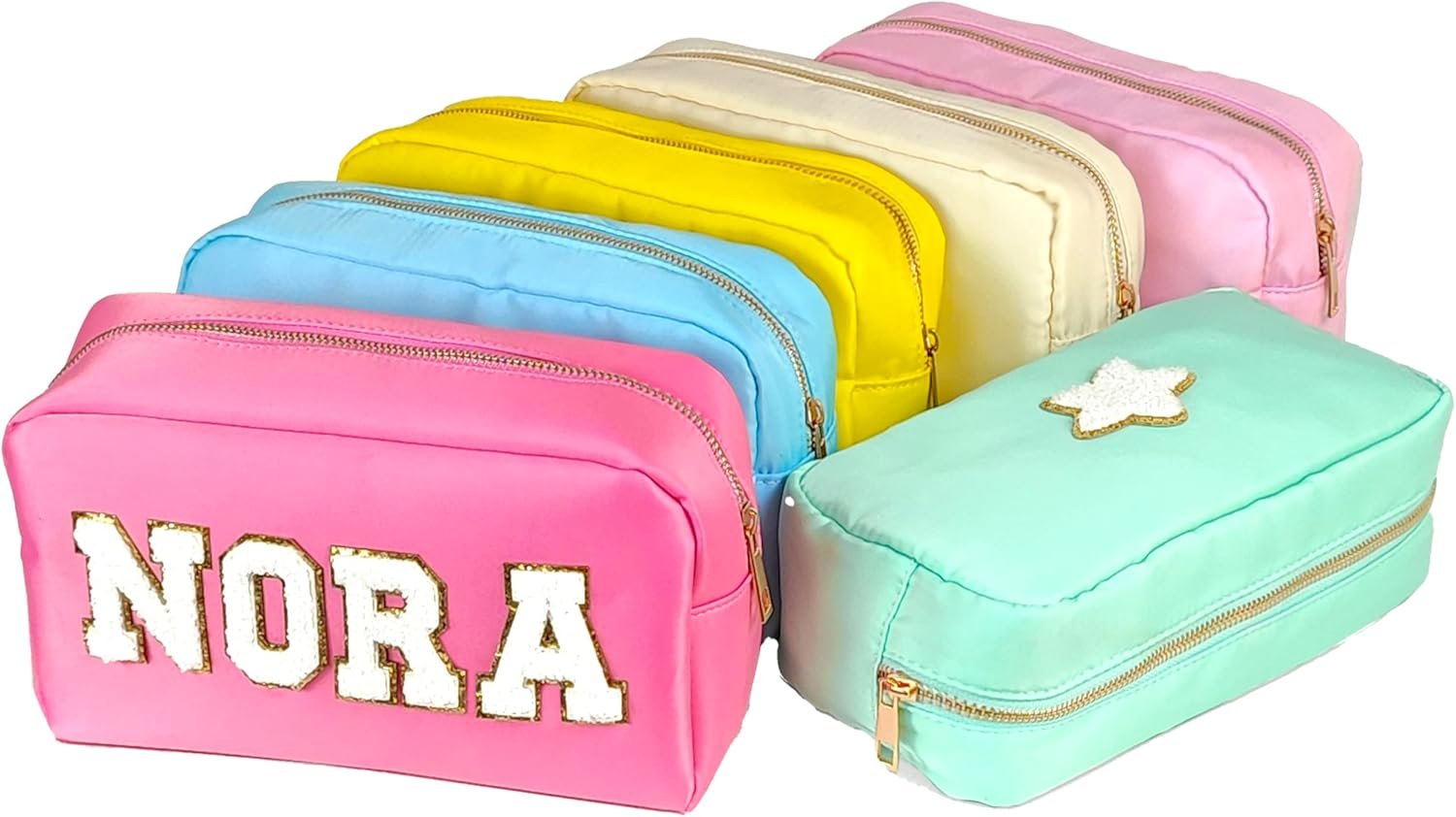 Logo Personalizado Neceser Grande de Maquillaje con Parches Personalizados Fábrica de Estuches de Viaje y Artículos de Tocador Regalo para Damas de Honor Logo Personalizado Neceser Grande de Maquillaje con Parches Personalizados Fábrica de Estuches de Viaje y Artículos de Tocador Regalo para Damas de Honor