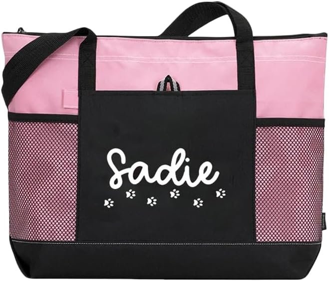 Logo Personalizado Tote Bag de Lona con Malla, Nombre Personalizado y Huellitas de Perro, Regalos para Mamás, Proveedor de Fábrica de Artículos para Mascotas. Logo Personalizado Tote Bag de Lona con Malla, Nombre Personalizado y Huellitas de Perro, Regalos para Mamás, Proveedor de Fábrica de Artículos para Mascotas.