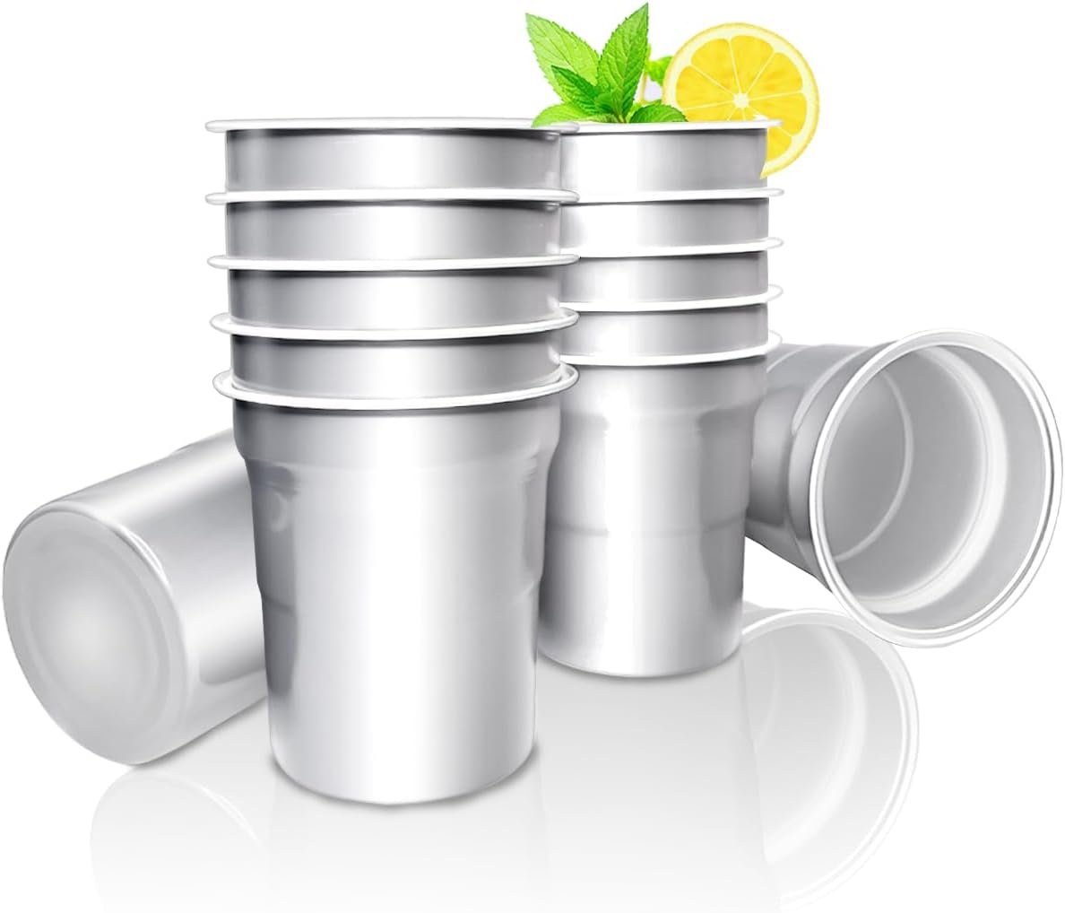 Tazas de bebidas de aluminio de 16 oz con logo personalizado, 12 unidades, tazas para uso múltiple con mangas de plástico, perfectas para bebidas calientes y frías, fabricante de calidad. Tazas de bebidas de aluminio de 16 oz con logo personalizado, 12 unidades, tazas para uso múltiple con mangas de plástico, perfectas para bebidas calientes y frías, fabricante de calidad.