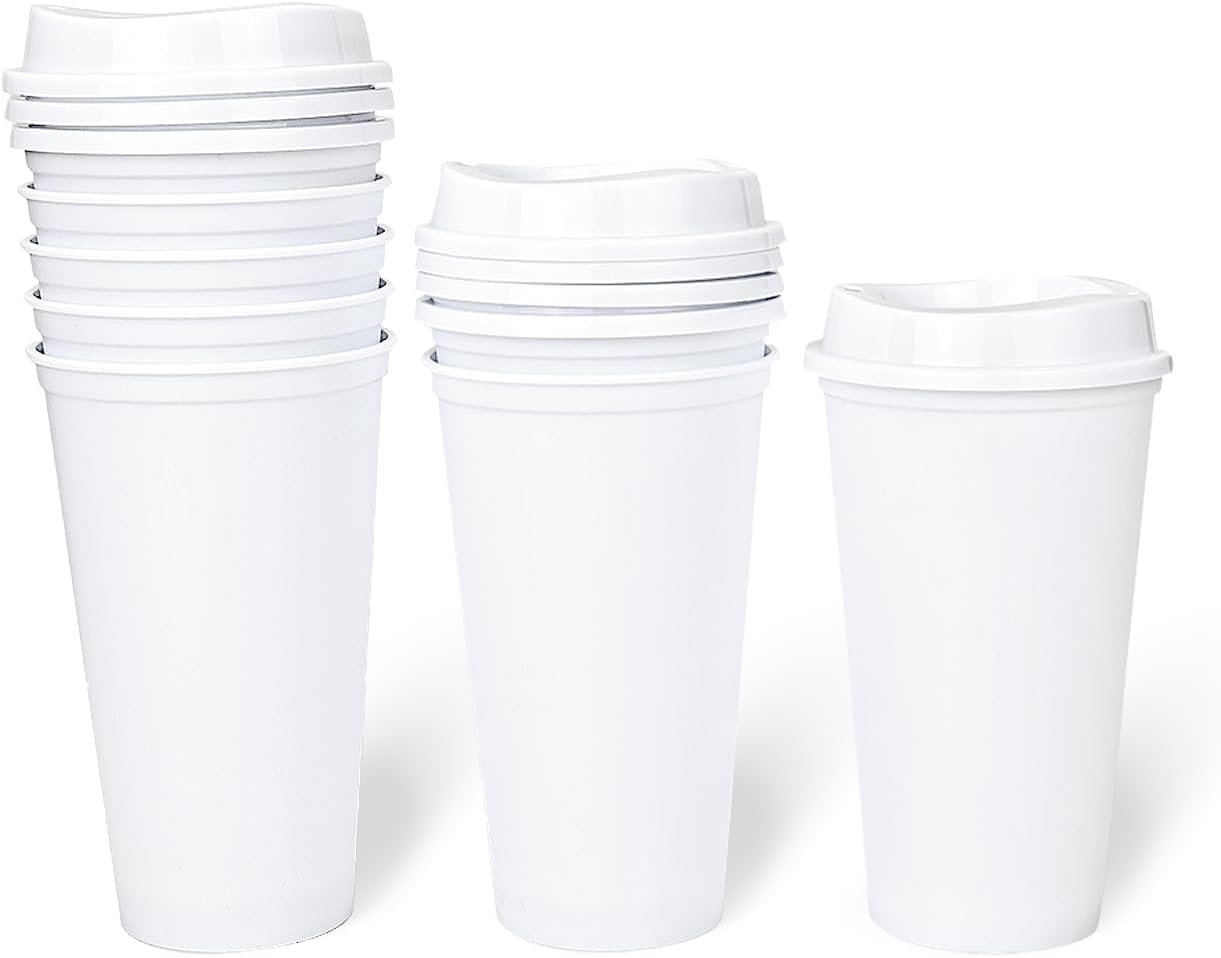 Tazas de café reutilizables de 12 oz con tapa, 8 unidades, personalizadas con su logo, ideales para bebidas calientes o frías, aptas para lavavajillas y microondas, proveedor confiable. Tazas de café reutilizables de 12 oz con tapa, 8 unidades, personalizadas con su logo, ideales para bebidas calientes o frías, aptas para lavavajillas y microondas, proveedor confiable.